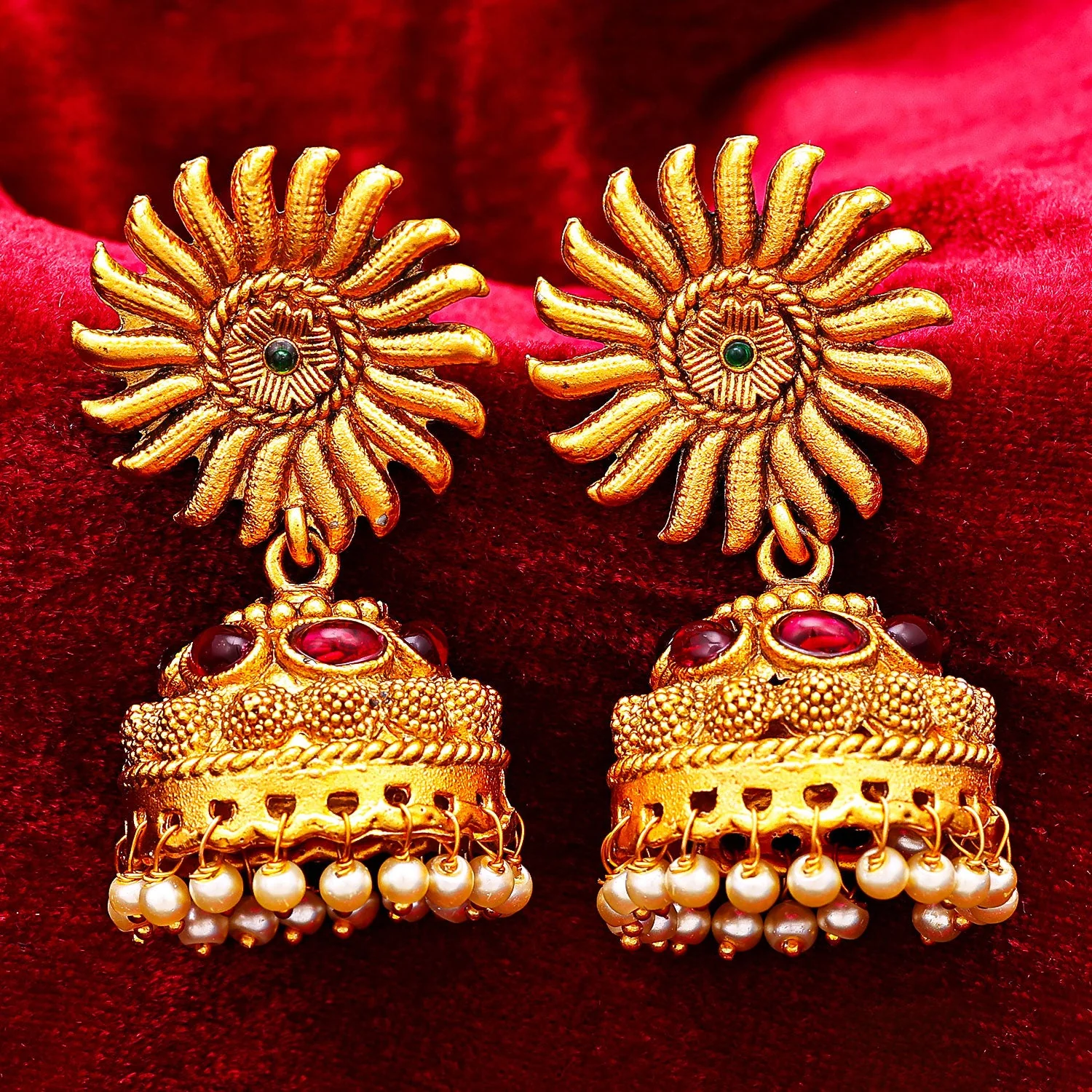 You may add a touch of luxury to any event by wearing gold-plated earrings.